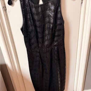 BCBGMaxAzria Shimmering Black Mini Dress